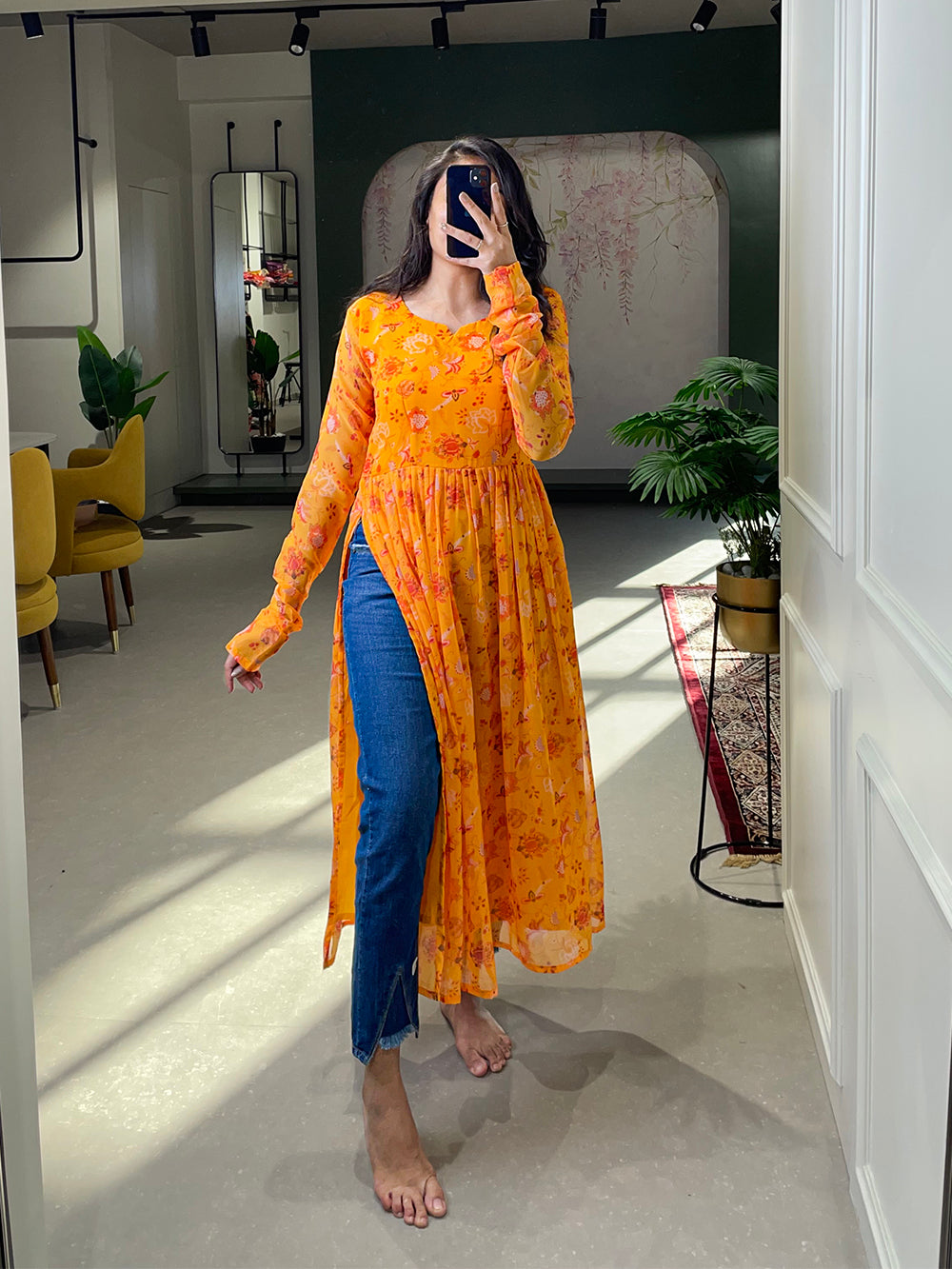 Naira style sale kurti