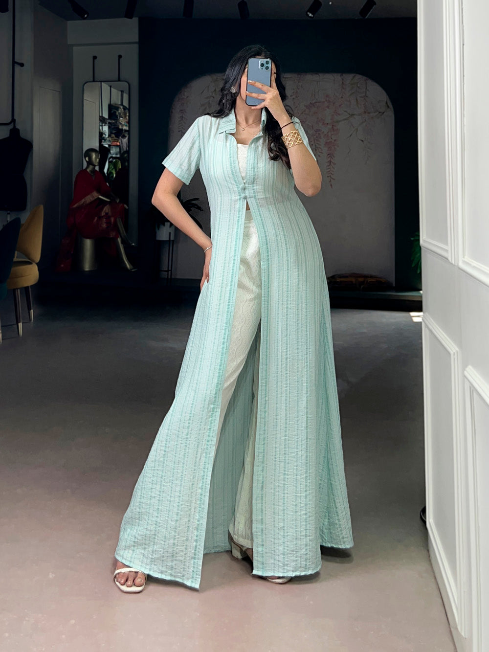 Sky Blue Color Fancy Dress