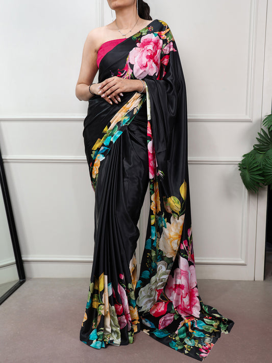 Satin Silk Festival Wear Saree