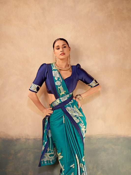 Kalamkari Print Traditional Saree