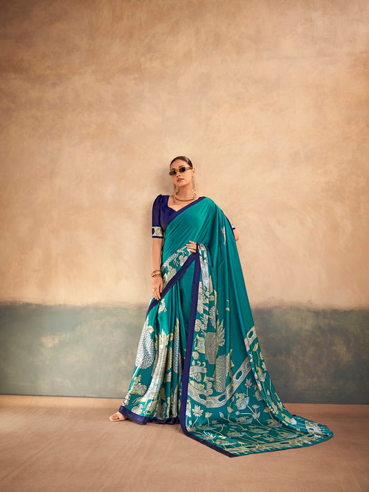 Kalamkari Print Traditional Saree