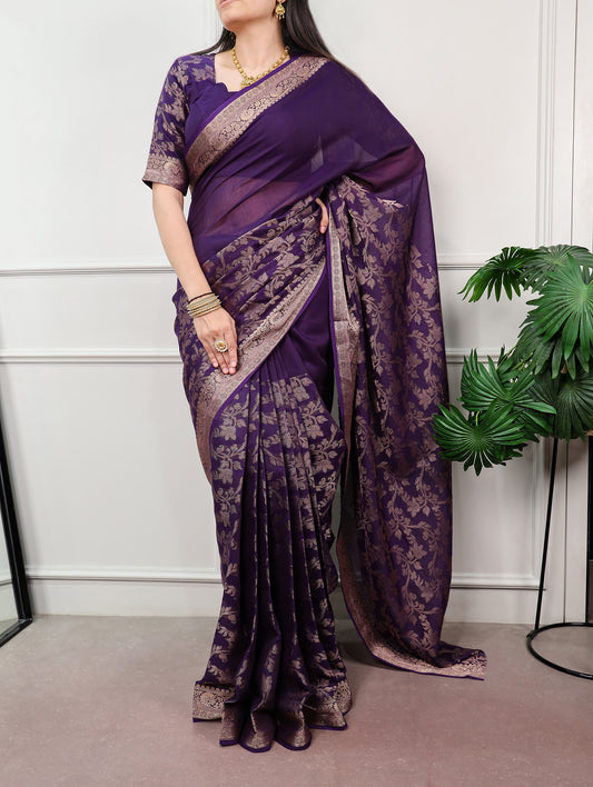 Poly Cotton With Zari Weaving Work Saree