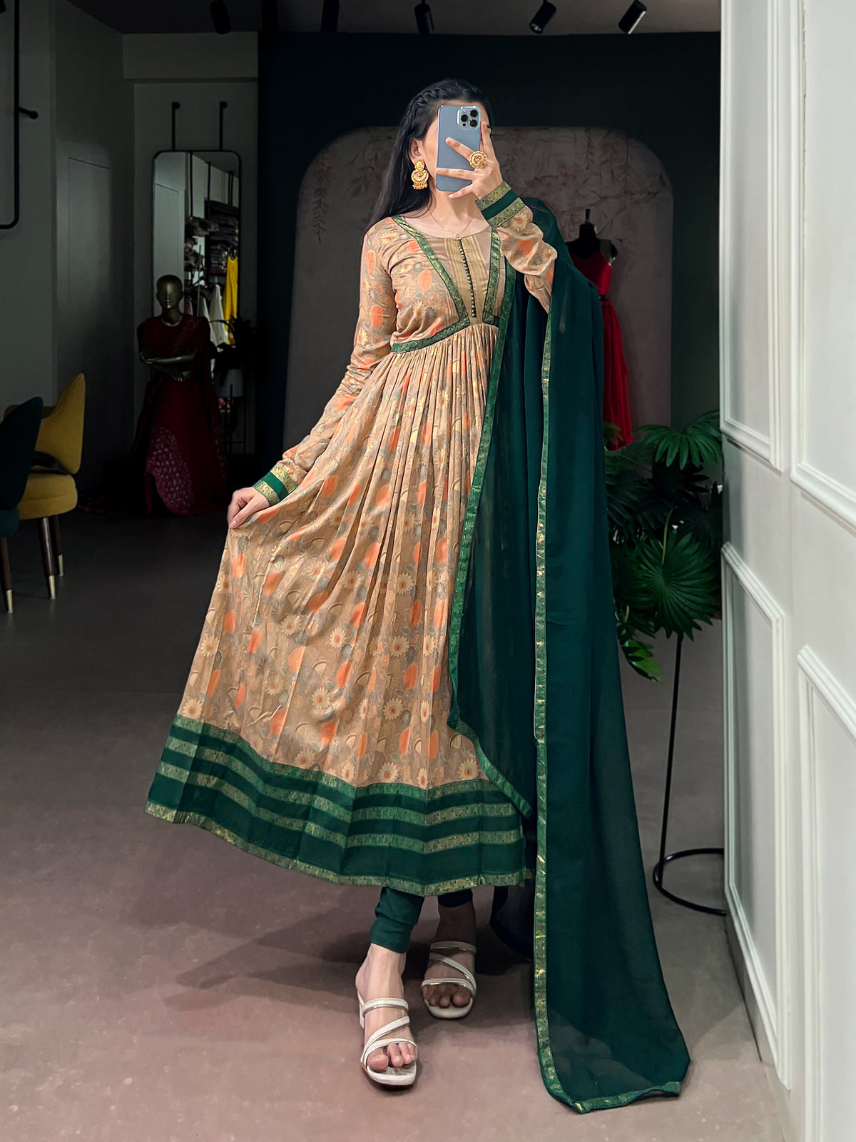 Stylish Floral Print Ethnic Wear Set for Women
