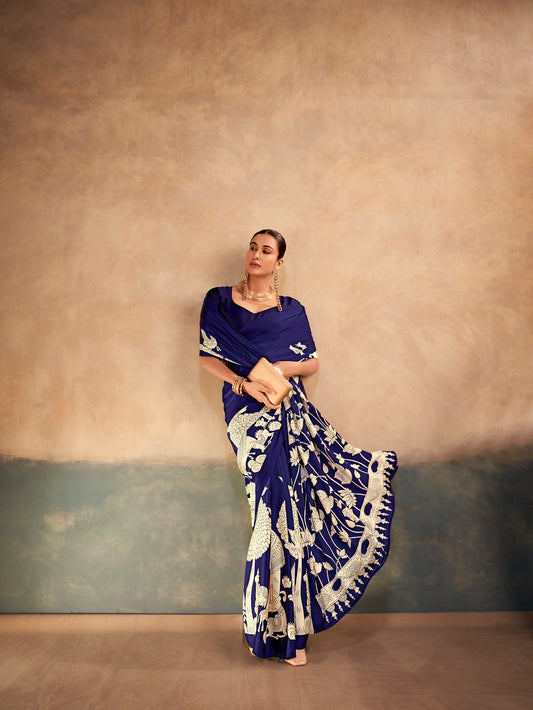 Festival Wear Satin Silk Saree