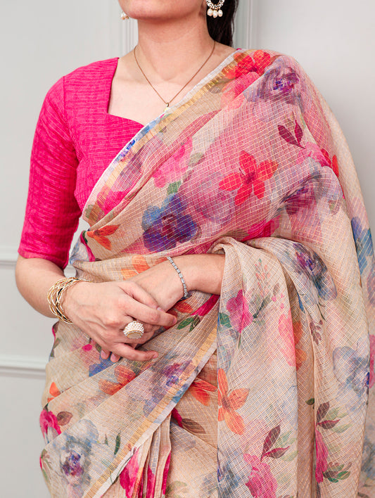 Festival Wear Floral Printed Saree