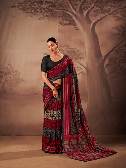 Traditional Wear Poly Mal Cotton Saree