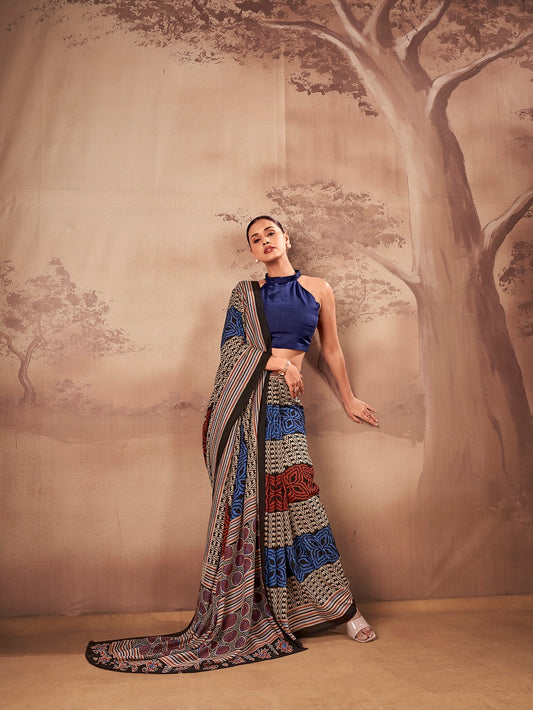 Casual Wear Printed Saree
