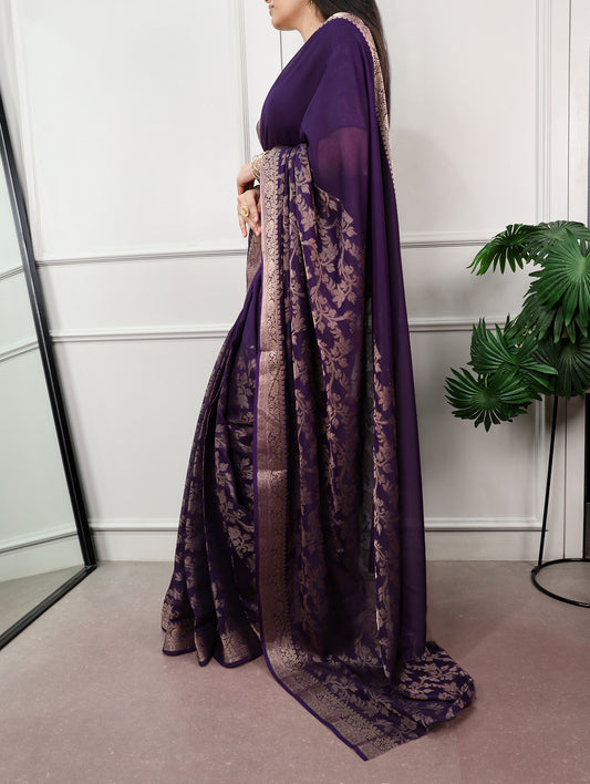 Poly Cotton With Zari Weaving Work Saree