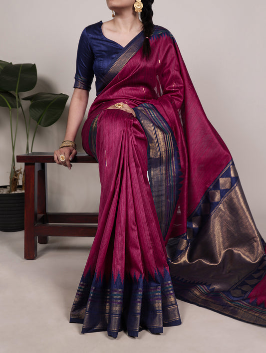 South Indian Bhagalpuri Silk Saree