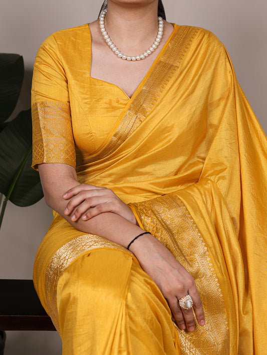 Haldi Rasam Wear Traditional Saree