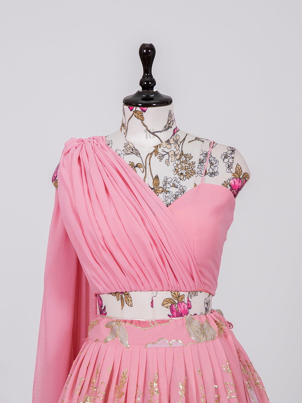 Pink Color Georgette Ready Made blouse