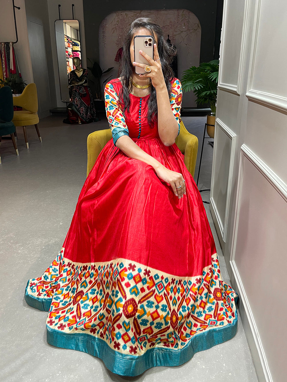 Heavy Silk Gown at Rs.5000/Catalogue in surat offer by Jenny Creation