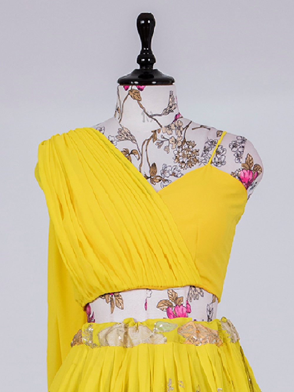 Yellow Color Georgette Ready Made Blouse
